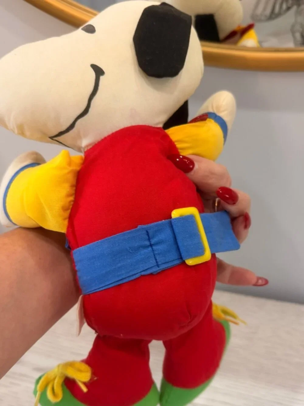 Vintage 1968 Learn & Play Peanuts Snoopy Doll Teach Me to Dress Activity Toy